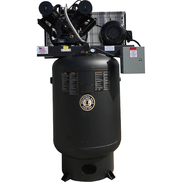 Industrial Gold 10Hp, 208-230V, 3 Phase, 60Hz, 120 Gallon, Vertical Tank, Ci1023E120V-P CI1023E120V-P - main